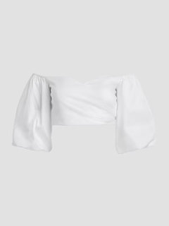 Jun top Bílá barva Ženy