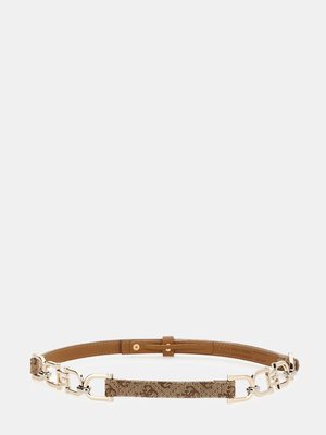 Aviana pásek – GUESS, Hnědá barva Ženy