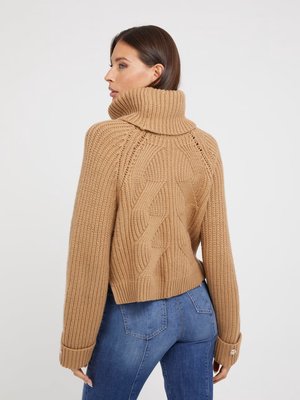 Lois svetr – GUESS, Hnědá barva Ženy