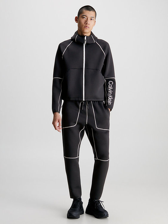 Módní Sweat Hoodie mikina, Černá barva, 2023