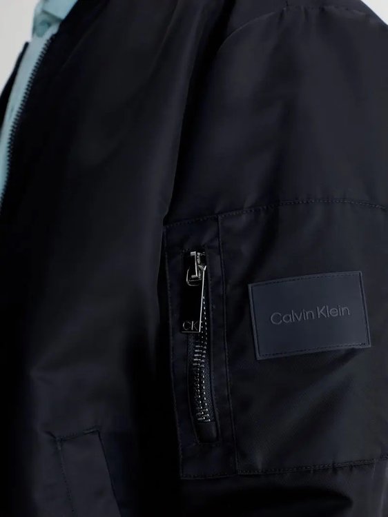 Luxusní Recycled Sateen bomber, Černá barva, S, M, L, XL