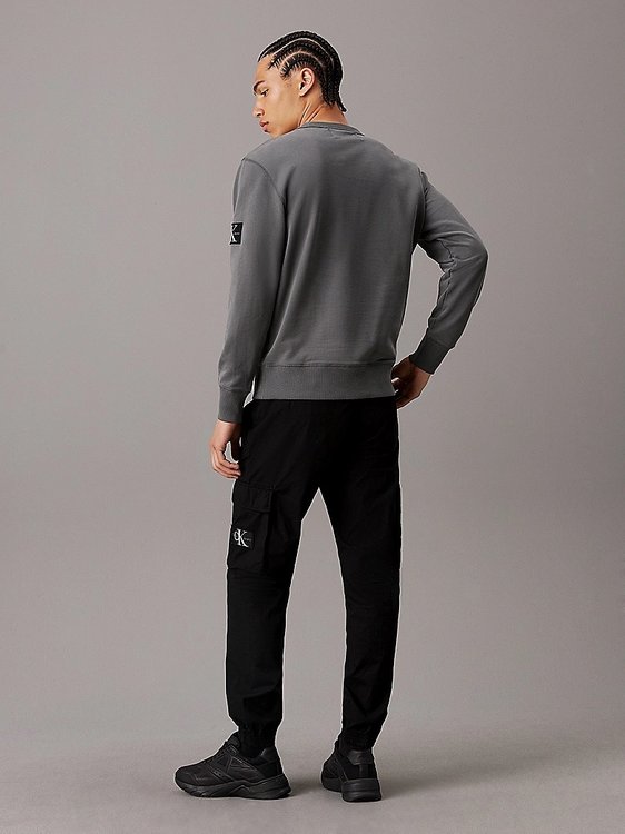 Skinny Washed kalhoty – Calvin Klein Jeans, Černá barva Muži