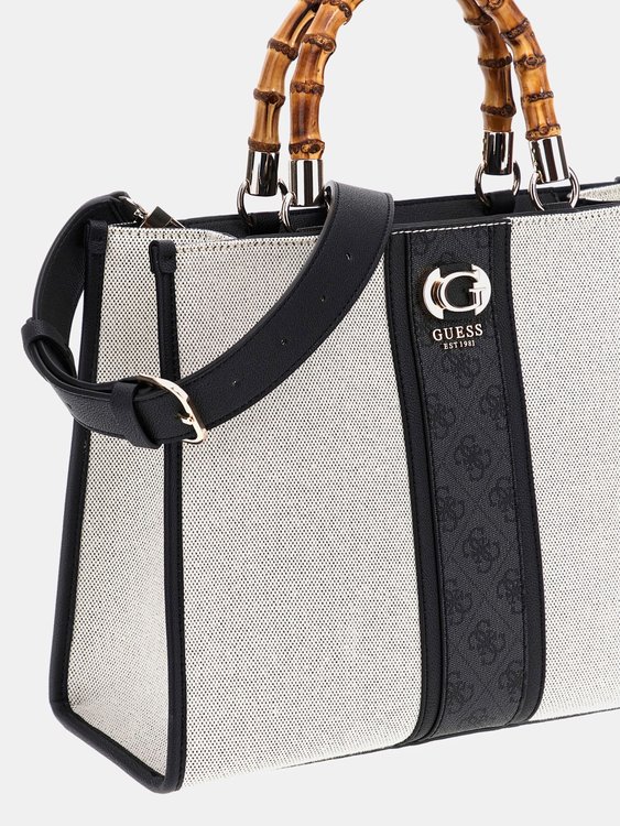 Luxusní Kerima Bamboo 2 velká kabelka, Černá barva, T/U