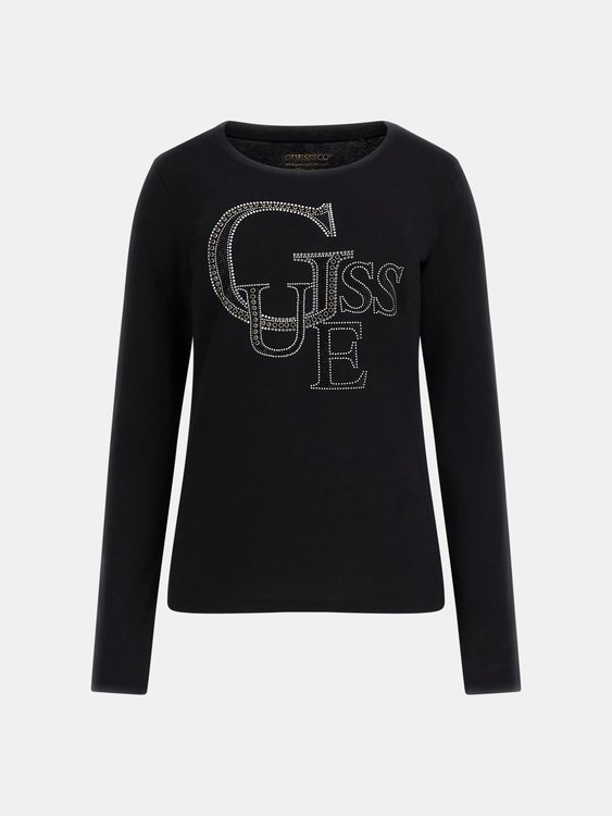 Studded Logo triko Černá barva Ženy