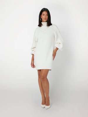 Turtleneck Katie šaty – GUESS, Bílá barva Ženy