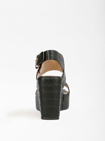 FL6NOLPEL04-BLACK KLÍNOVÉ SANDÁLY Ženy, Ženy