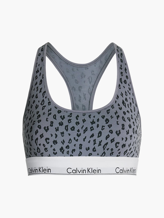 Calvin Klein Underwear, Černá, Šedá barva Modern Cotton podprsenka