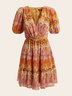 Luxusní Sonora šaty, Oranžová barva, 38, 40, 42, 44