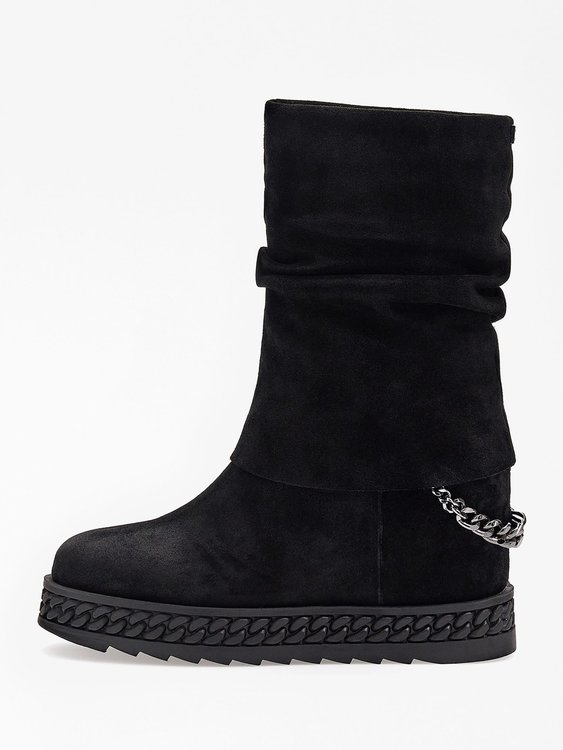 Hadama krátké kozačky – Guess, Černá barva Ženy