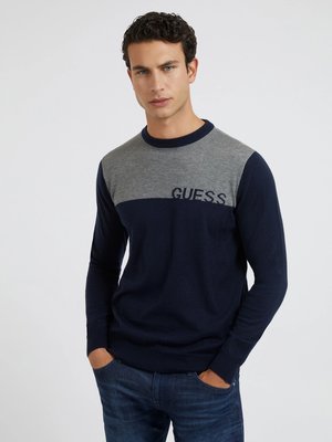 Guess – Perry svetr, Navy, Šedá barva