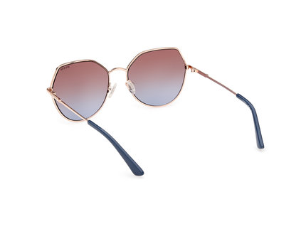 Módní Sluneční brýle, Modrá, Zlatá barva, 2022