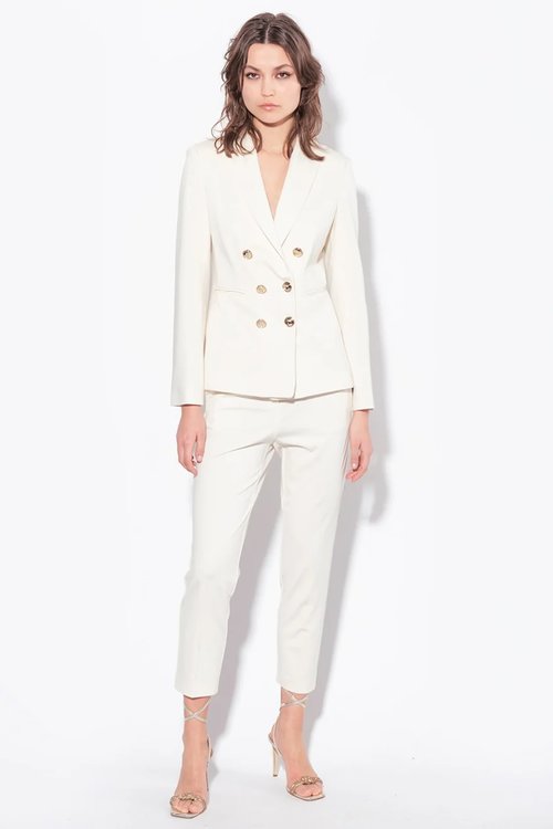 Bello kalhoty – Pinko, Krémová barva Ženy