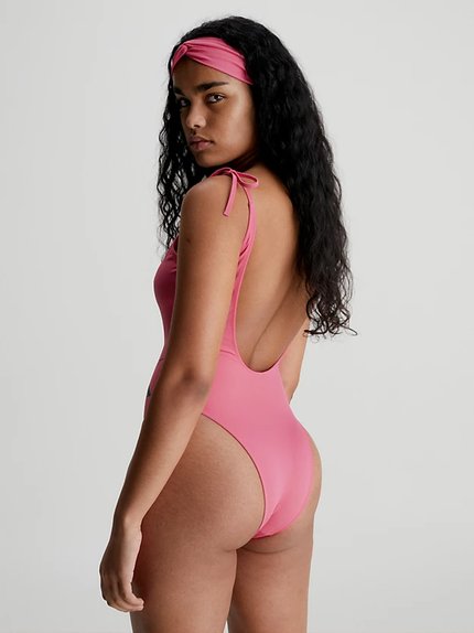 Módní CK Monogram plavky - dárková sada, Růžová barva, 2023