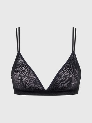 Calvin Klein Underwear – Sheer Marquisette podprsenka, Černá barva