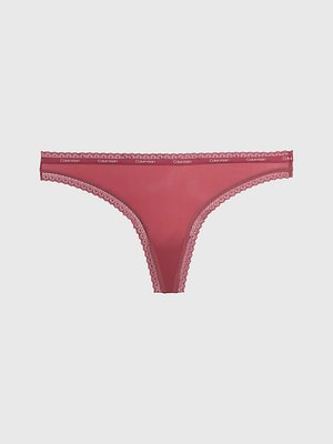Calvin Klein Underwear – Bottom's Up Refresh tanga, Růžová barva