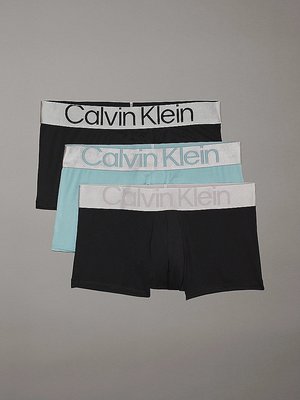 Calvin Klein Underwear – CK Steel Micro boxery 3ks, Černá, Modrá barva