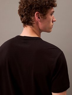 Logo Cotton triko Černá barva Muži