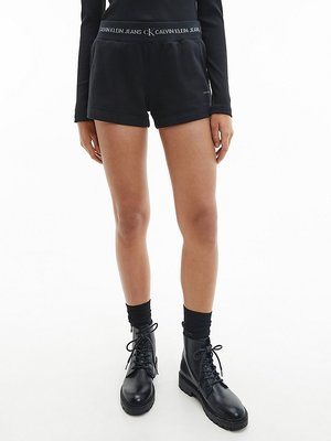Calvin Klein Jeans – Jogger šortky, Černá barva