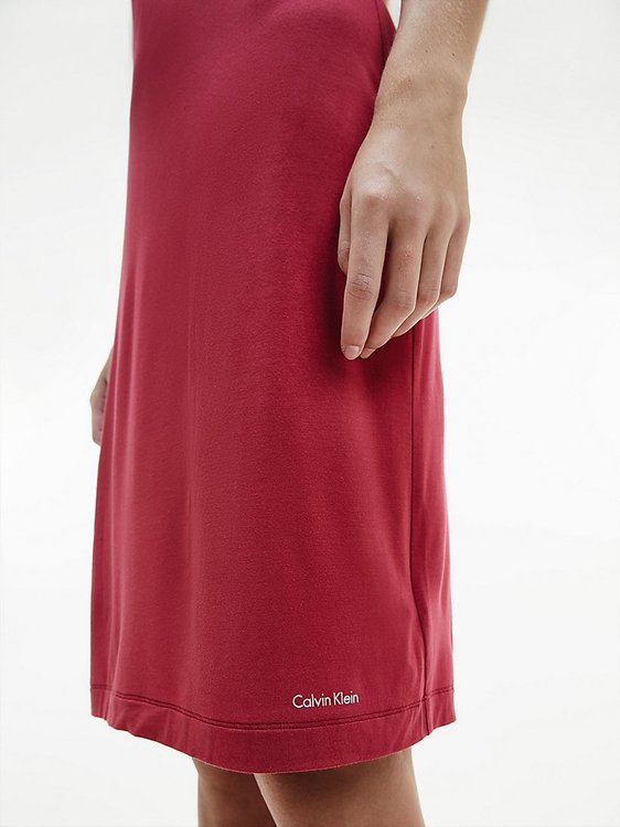 Módní Noční košilka, Červená barva, 2021