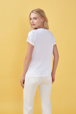 Dam triko – Nenette, Bílá barva Ženy