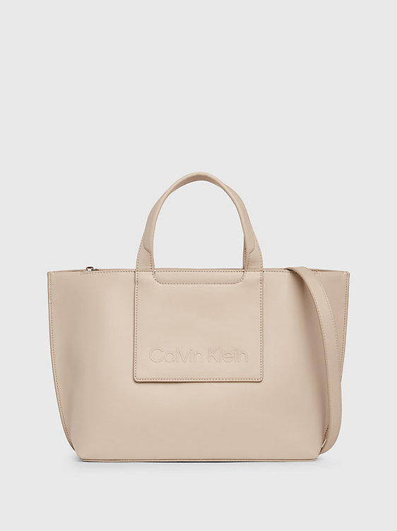 Calvin Klein Jeans – Set Tote kabelka, Krémová barva