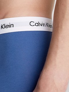 Luxusní Cotton Stretch boxery 3ks, Hnědá, Modrá barva, XS, S, M, L, XL