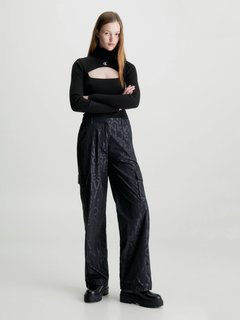 Luxusní Loose Logo kalhoty, Černá barva, XS, S, M