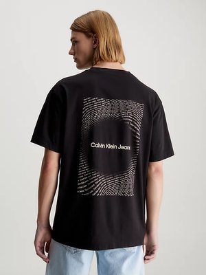 Square Frequency triko – Calvin Klein Jeans, Černá barva Muži