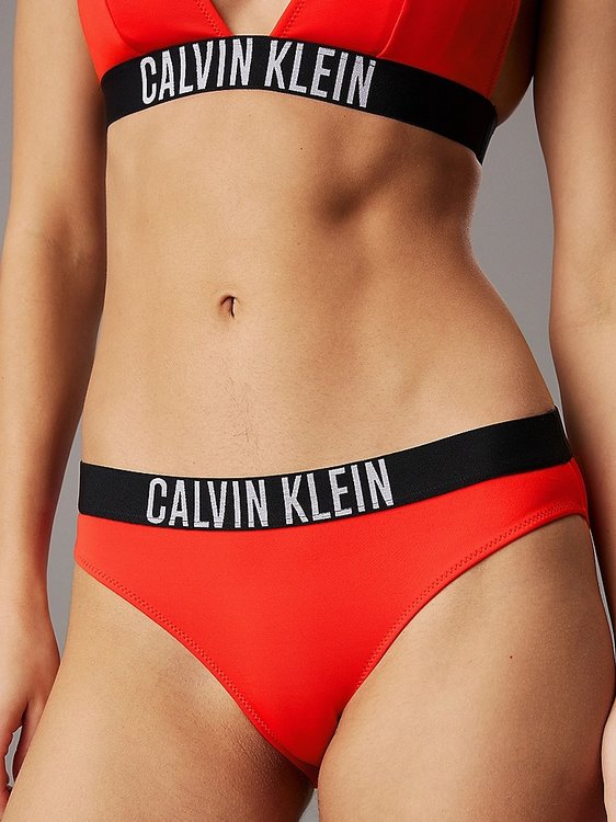 Módní Intense Power plavky - Spodní díl, Červená barva, 2025