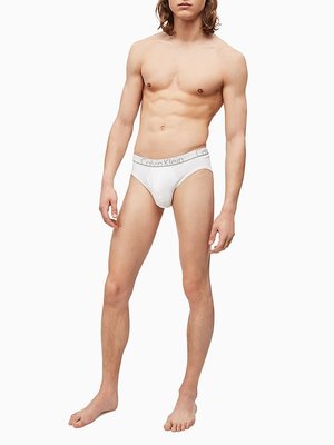 Slipy Calvin Klein Id – Calvin Klein Underwear, Bílá barva Muži, Muži