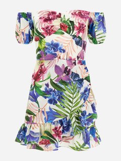 Luxusní Alva šaty, Červená, Modrá, Multi barva, XS, S, M, L