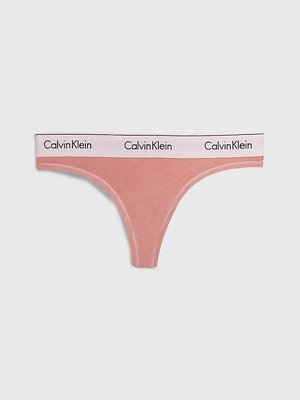 Calvin Klein Underwear – Modern Cotton Mineral tanga, Růžová barva