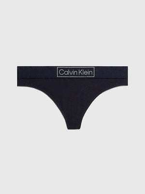 Calvin Klein Underwear – Reimagined tanga, Modrá, Navy barva