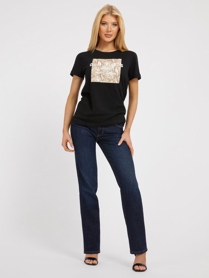 Módní Python triko, Černá barva, 2023