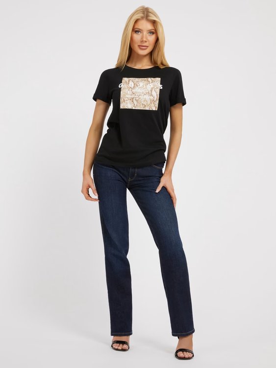 Módní Python triko, Černá barva, 2023