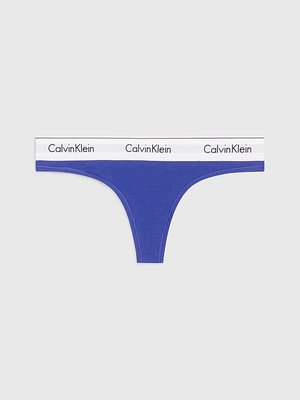 Calvin Klein Underwear – Modern Cotton tanga, Modrá barva