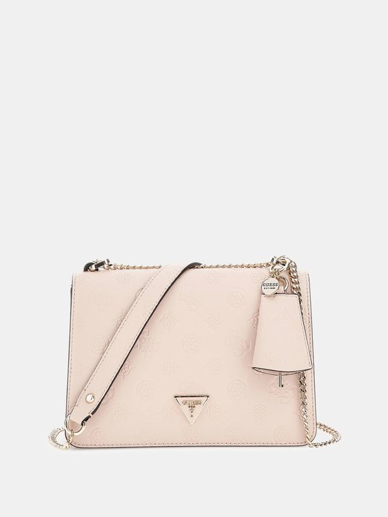 GUESS – Jena Convertible crossbody, Růžová barva