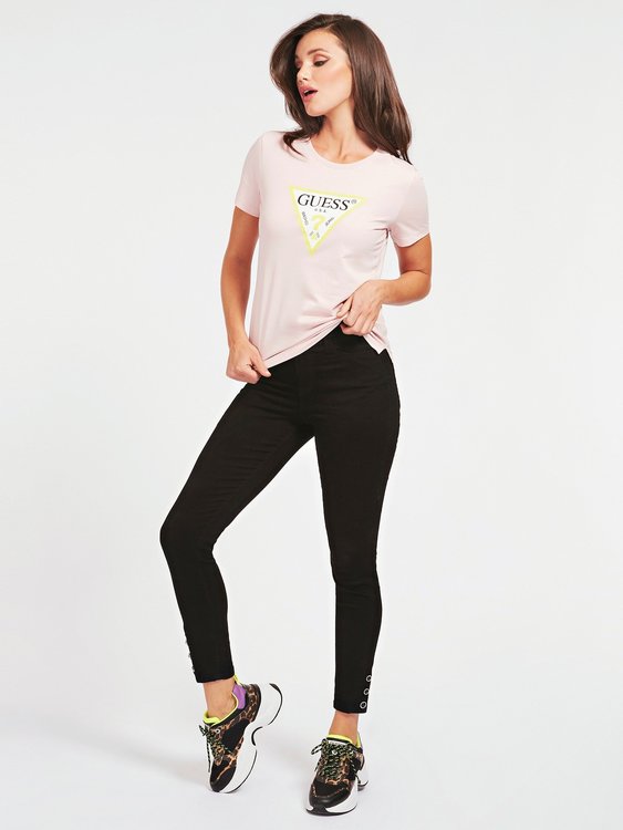 Triko Original – Guess, Růžová barva Ženy, Ženy
