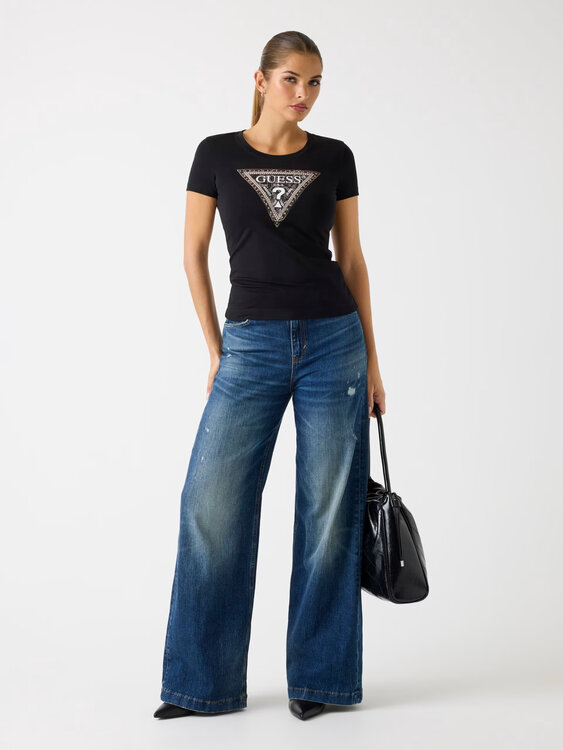 Módní W5BI15J1314-JBLK TRIKO S/S, Černá barva, 2025