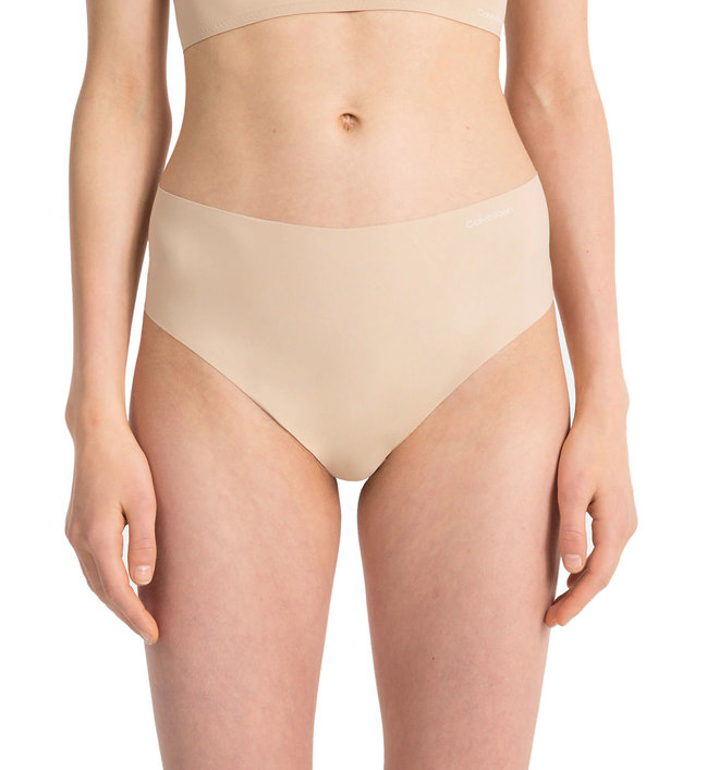 Calvin Klein Underwear – Tanga Invisibles, Béžová barva