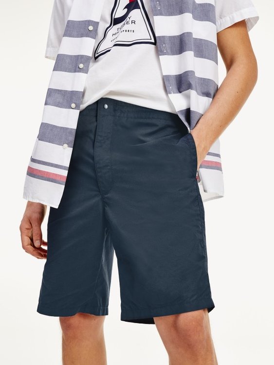 Tommy Hilfiger – Desert šortky, Modrá barva