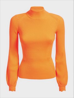 Luxusní Helena svetr, Oranžová barva, XS, L