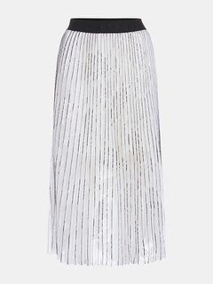 Guess – Elastic Logo sukně, Bílá barva