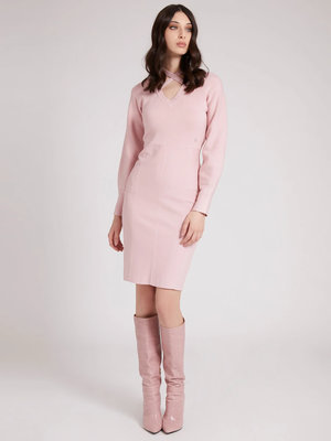 Rib šaty – Guess, Růžová barva Ženy