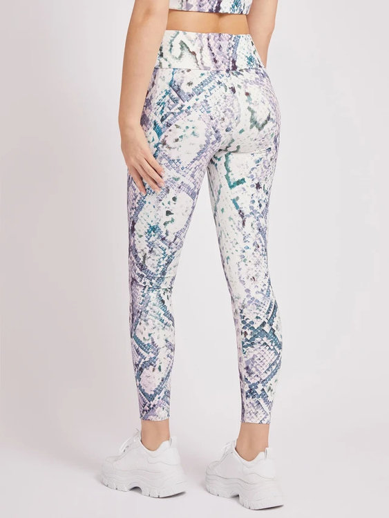 Luxusní Collyn legíny, Bílá, Fialová barva, XS, S, M