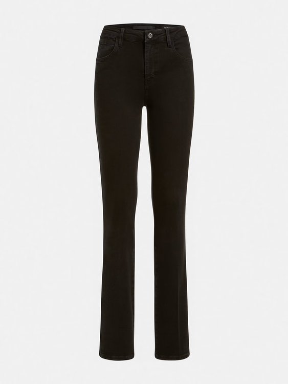 Sexy Straight jeany Černá barva Ženy