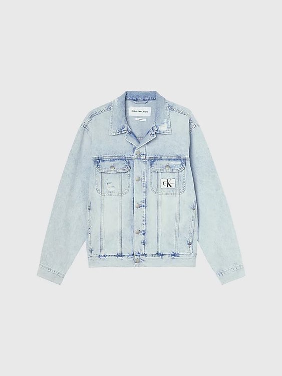 Regular 90's Denim bunda Modrá barva Muži