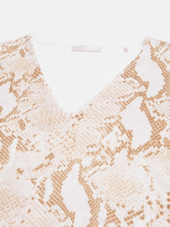 Luxusní Sabrina top, Béžová barva, XS, S, M