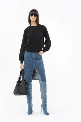 Acciuga Maglia svetr – Pinko, Černá barva Ženy