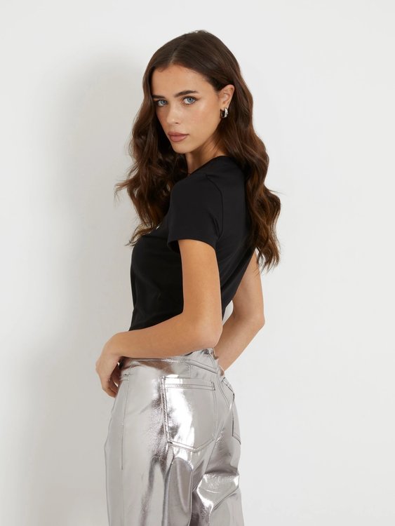 Bold Logo triko – GUESS, Černá barva Ženy